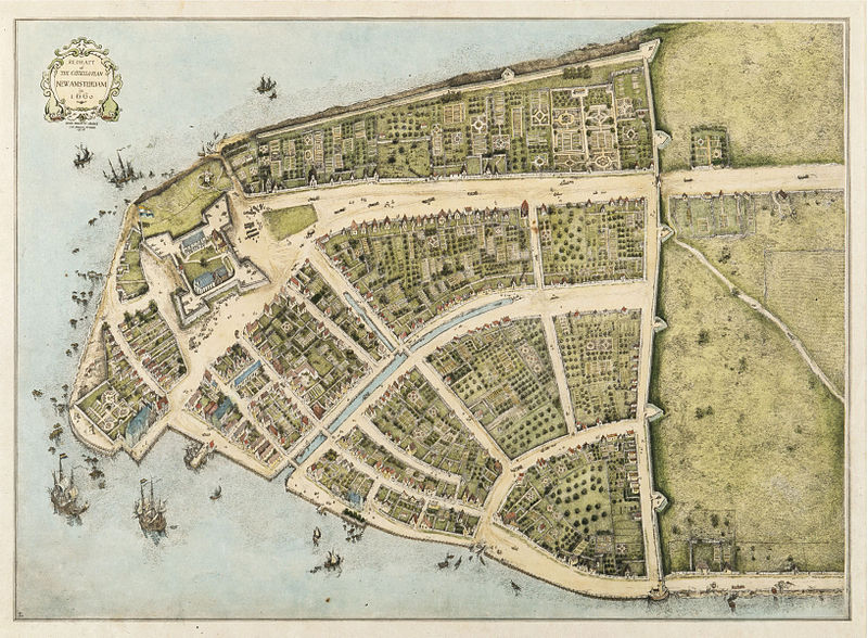 Lower Manhattan in 1660