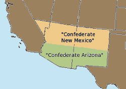 Confederate New Mexico, Confederate Arizona