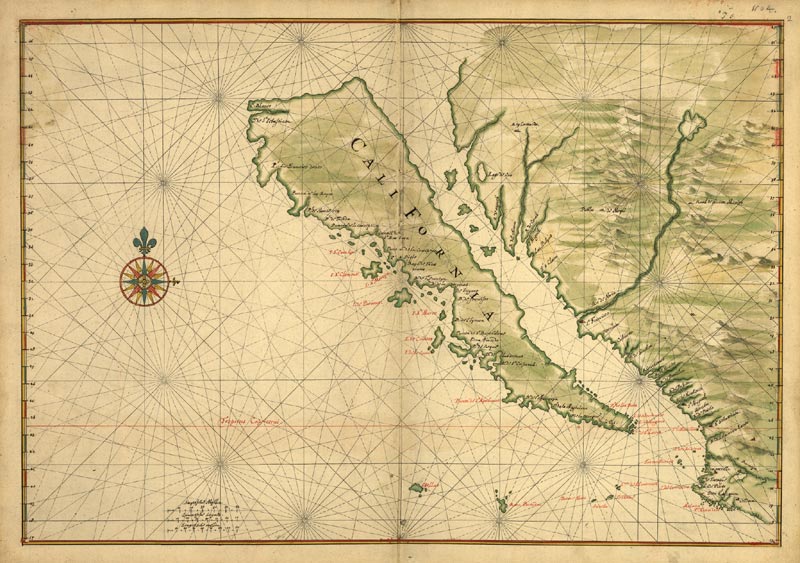 Dutch map of Baja