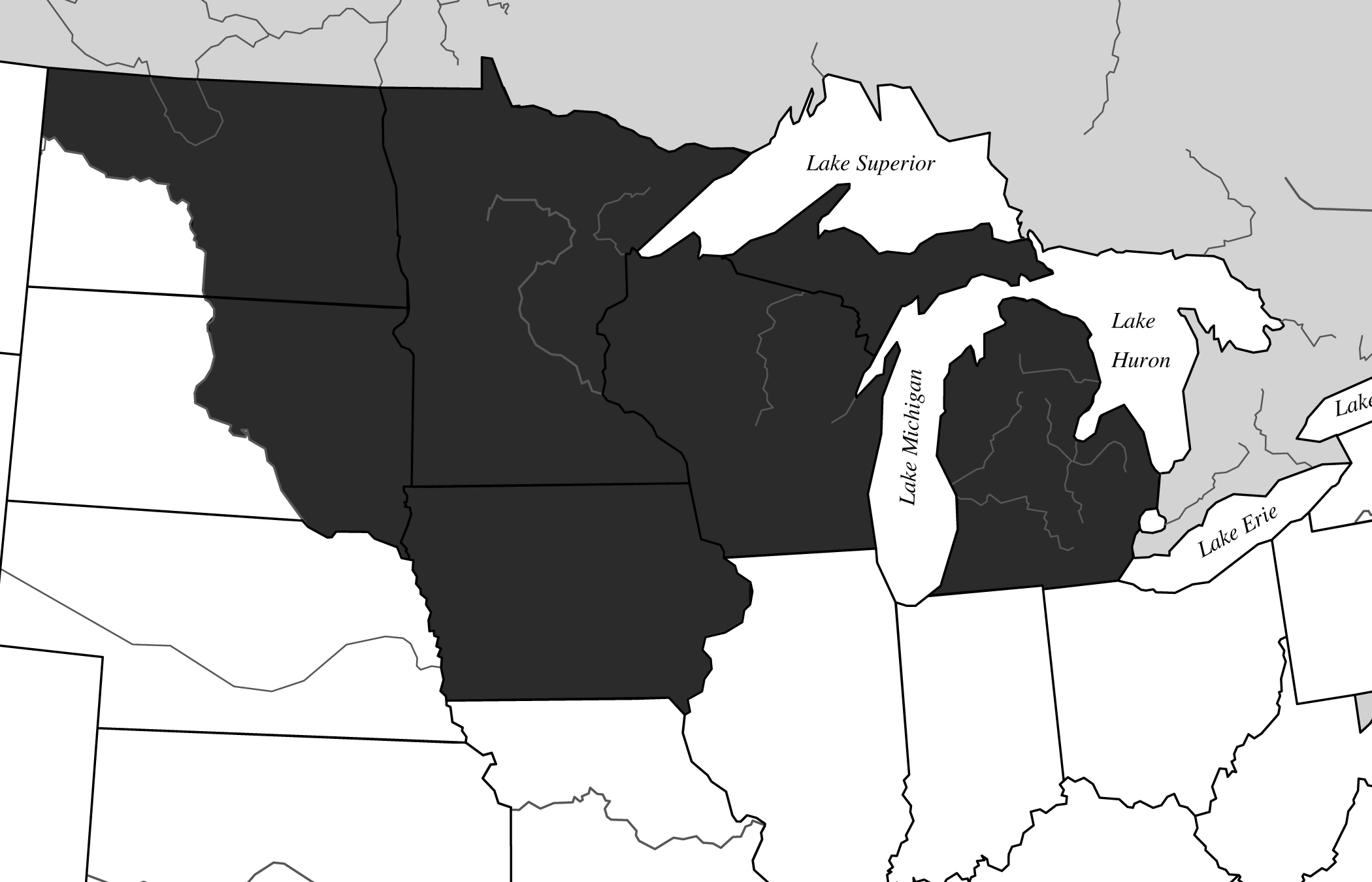 1834 Map of Michigan Territory