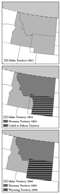Idaho Territory Maps 1863-1868