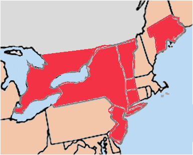 Boundaries of New York Colony 1664