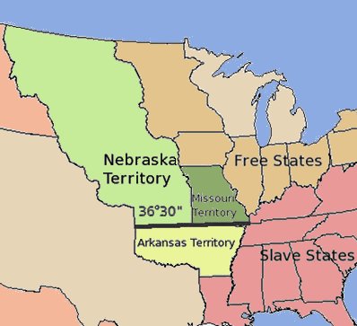 Missouri Compromise map