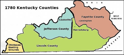 1780 Kentucky Counties